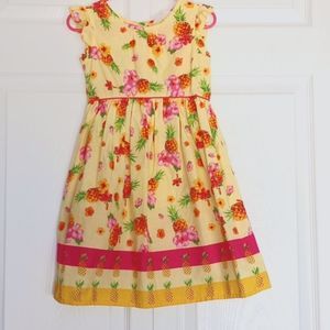 Girls  pineapple dress NWOT